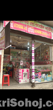 মোবাইল দোকানের ডেকোরেশন